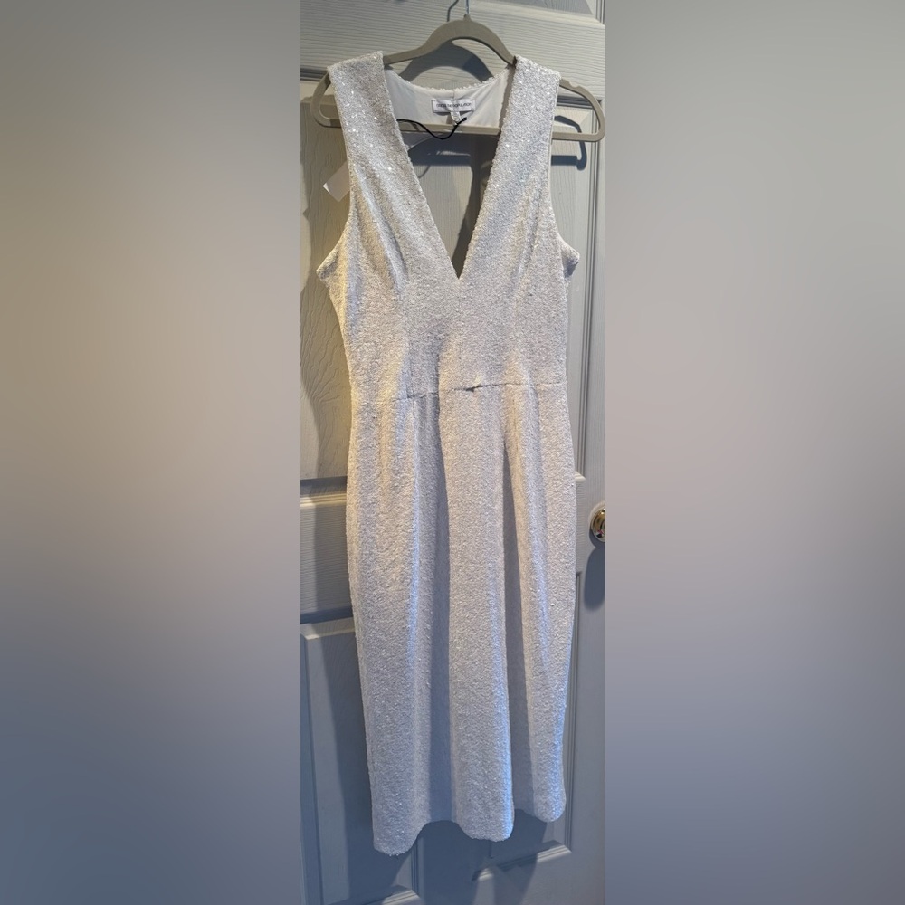Dress the Population White Sequin Dress